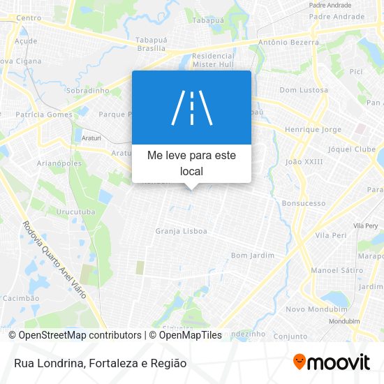 Rua Londrina mapa