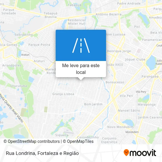 Rua Londrina mapa