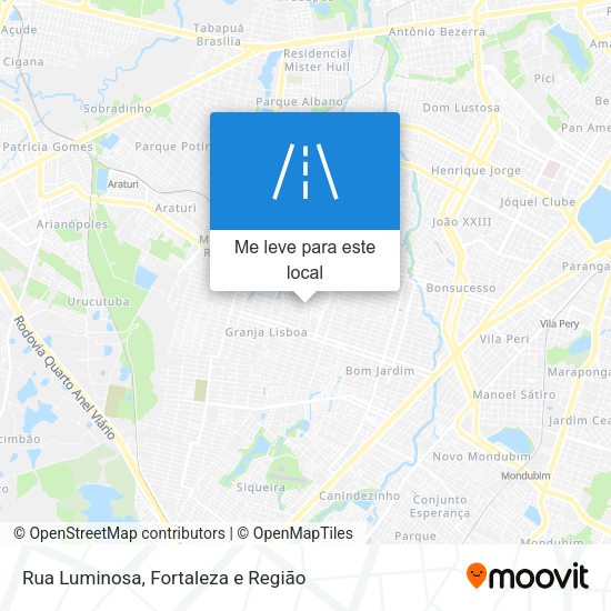 Rua Luminosa mapa