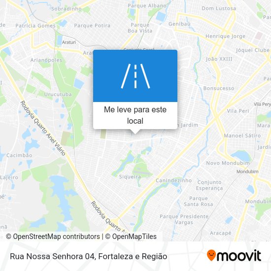 Rua Nossa Senhora 04 mapa
