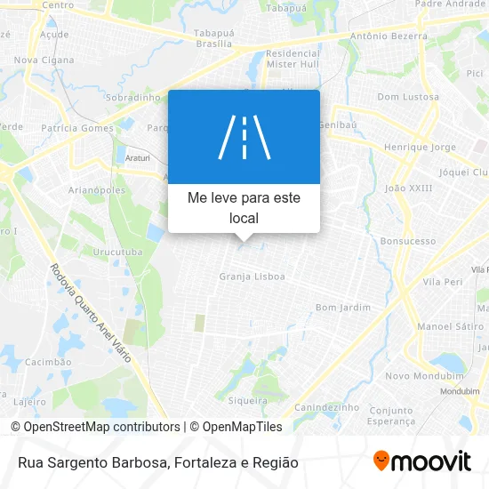 Rua Sargento Barbosa mapa