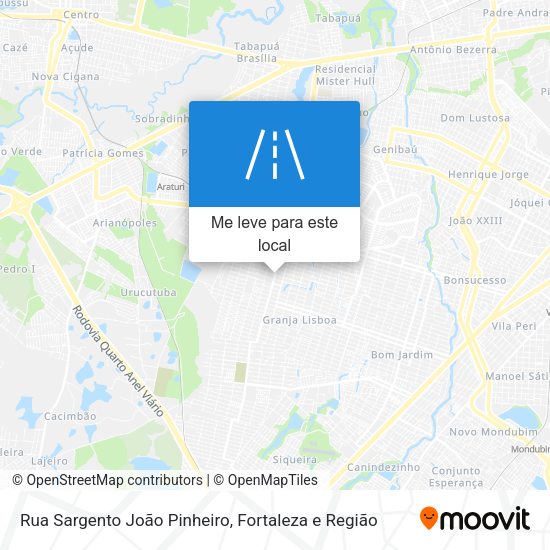 Rua Sargento João Pinheiro mapa