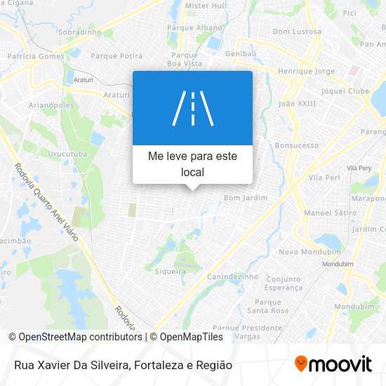 Rua Xavier Da Silveira mapa
