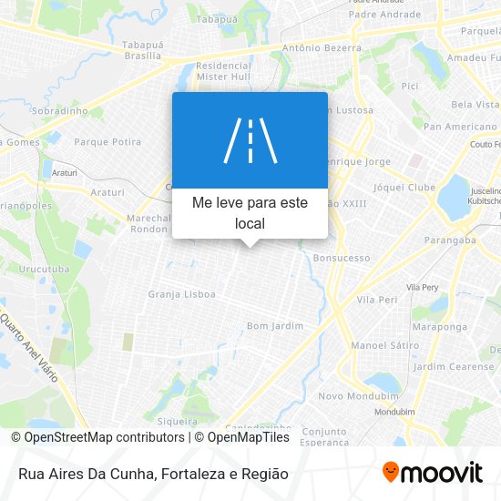 Rua Aires Da Cunha mapa
