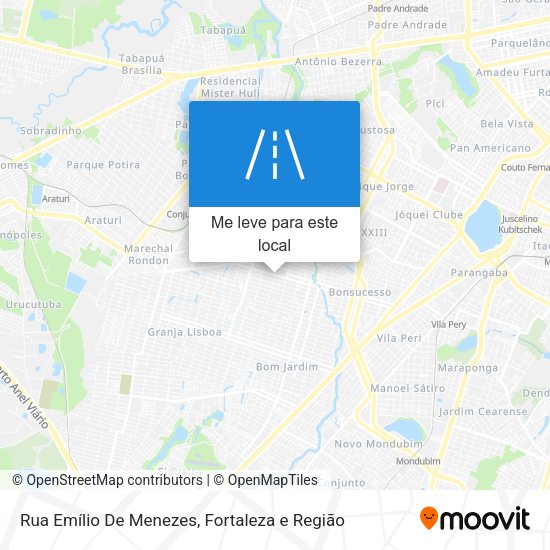 Rua Emílio De Menezes mapa