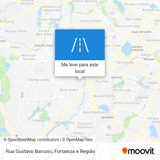Rua Gustavo Barroso mapa