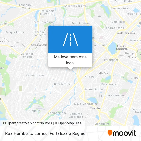 Rua Humberto Lomeu mapa