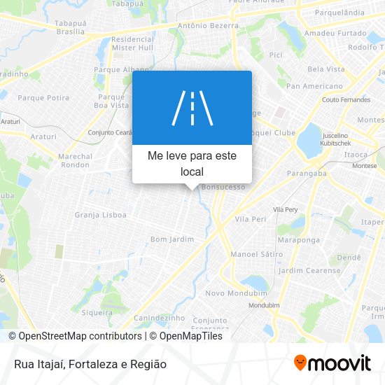 Rua Itajaí mapa