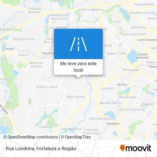 Rua Londrina mapa