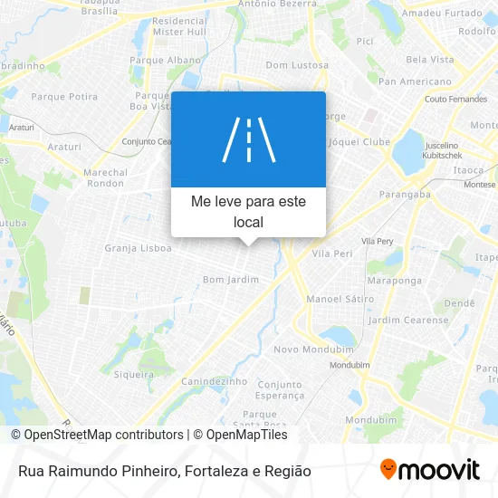 Rua Raimundo Pinheiro mapa