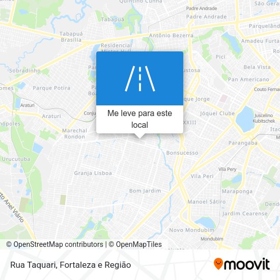 Rua Taquari mapa