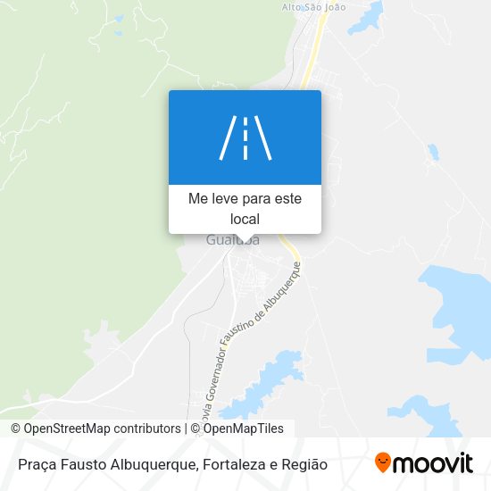 Praça Fausto Albuquerque mapa