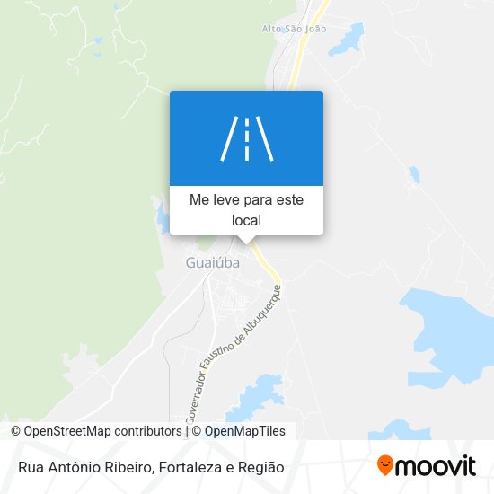 Rua Antônio Ribeiro mapa
