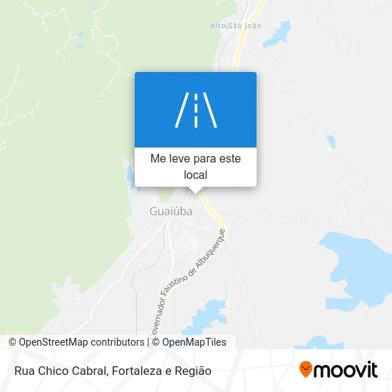 Rua Chico Cabral mapa