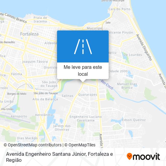 Avenida Engenheiro Santana Júnior mapa