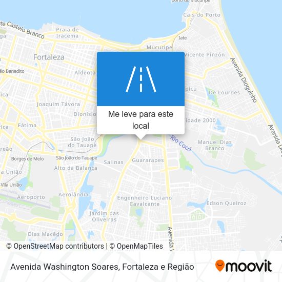 Avenida Washington Soares mapa