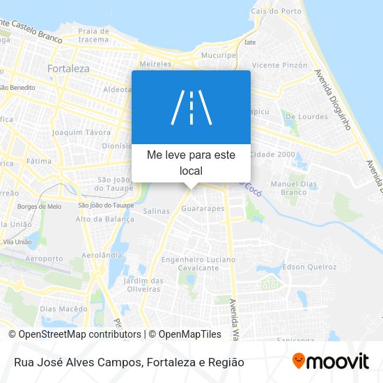 Rua José Alves Campos mapa