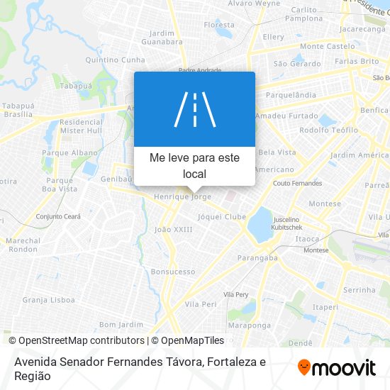 Avenida Senador Fernandes Távora mapa