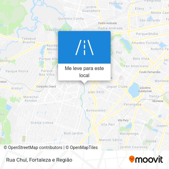 Rua Chuí mapa