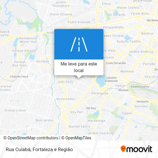 Rua Cuiabá mapa