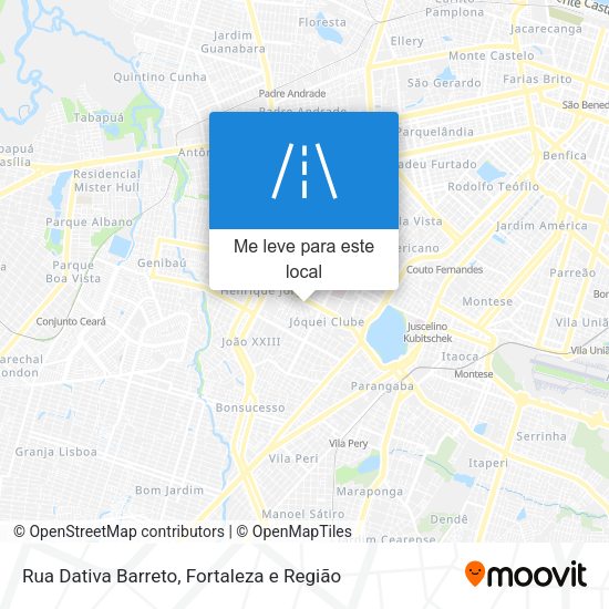 Rua Dativa Barreto mapa