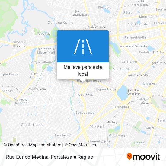 Rua Euríco Medina mapa
