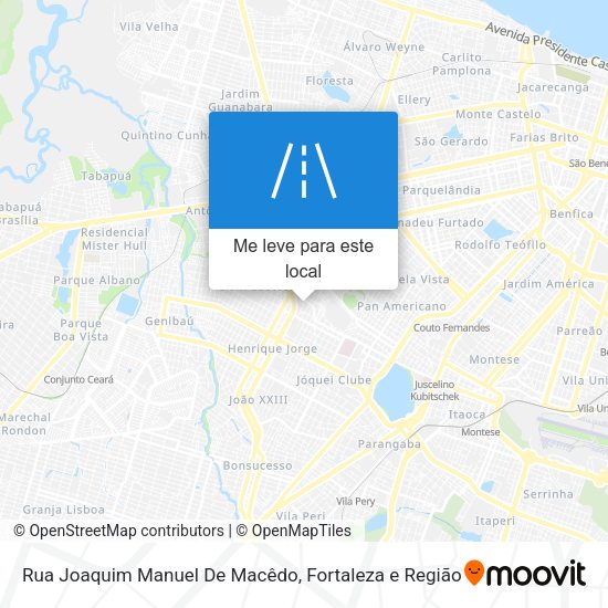 Rua Joaquim Manuel De Macêdo mapa