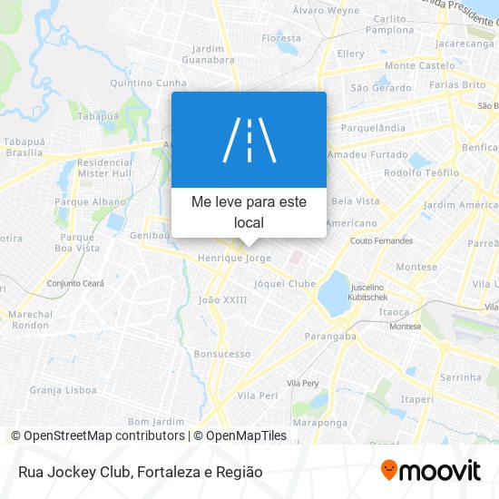 Rua Jockey Club mapa