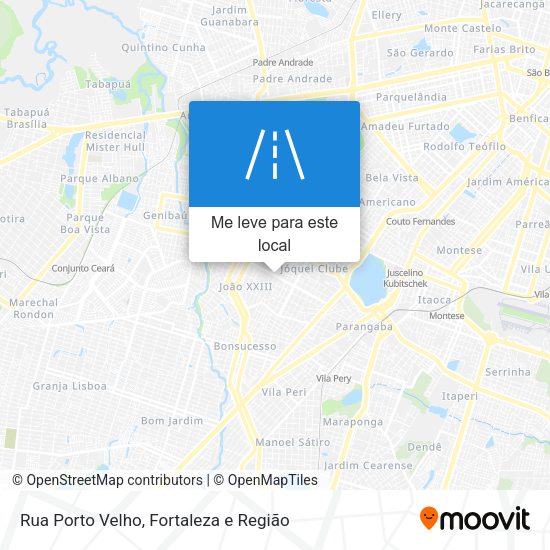 Rua Porto Velho mapa