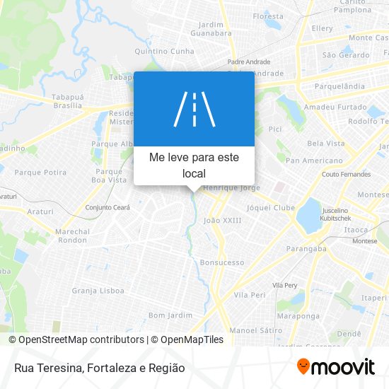 Rua Teresina mapa