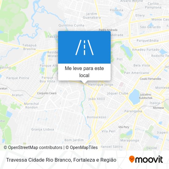 Travessa Cidade Rio Branco mapa