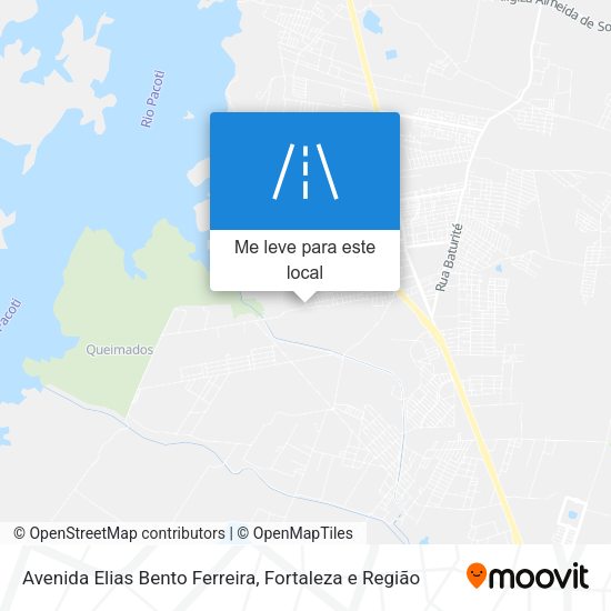 Avenida Elias Bento Ferreira mapa