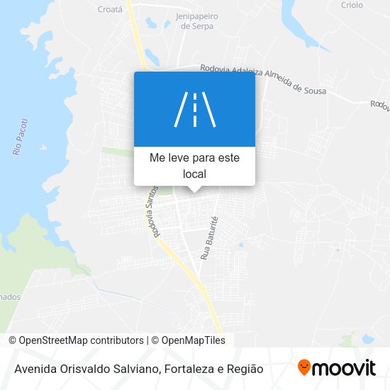 Avenida Orisvaldo Salviano mapa