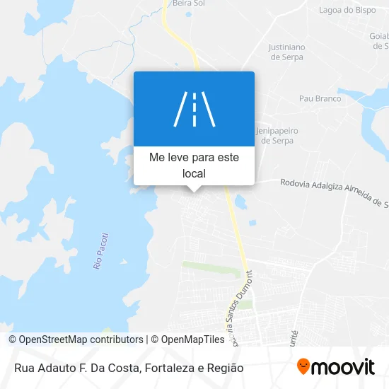 Rua Adauto F. Da Costa mapa