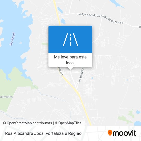 Rua Alexandre Joca mapa