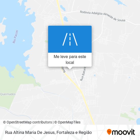 Rua Altina Maria De Jesus mapa