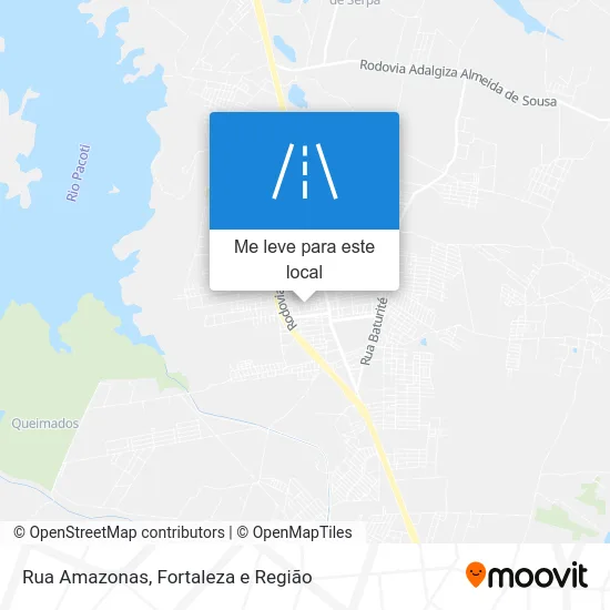 Rua Amazonas mapa