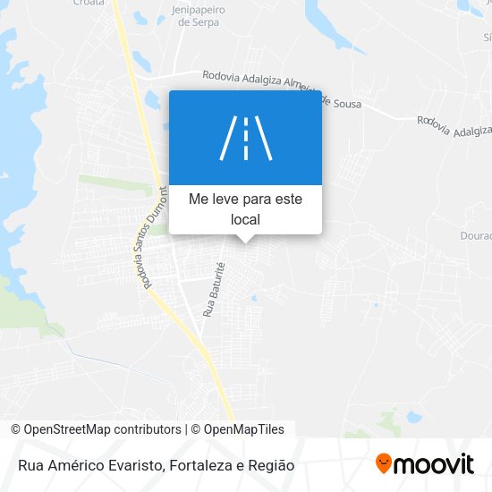 Rua Américo Evaristo mapa