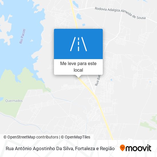 Rua Antônio Agostinho Da Silva mapa