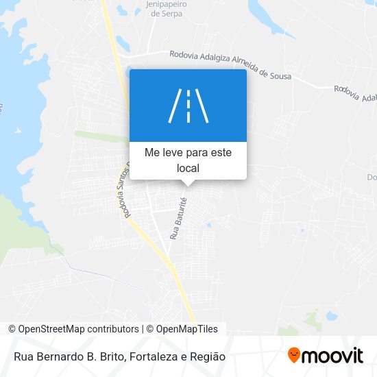 Rua Bernardo B. Brito mapa