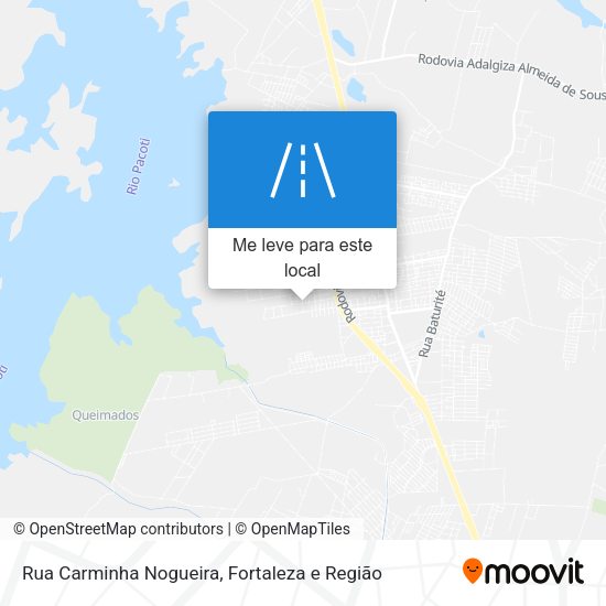 Rua Carminha Nogueira mapa