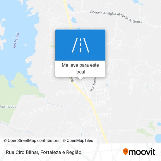 Rua Ciro Bilhar mapa