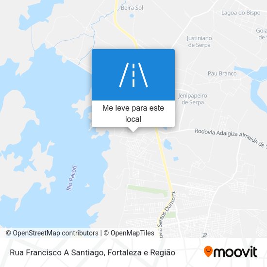 Rua Francisco A Santiago mapa