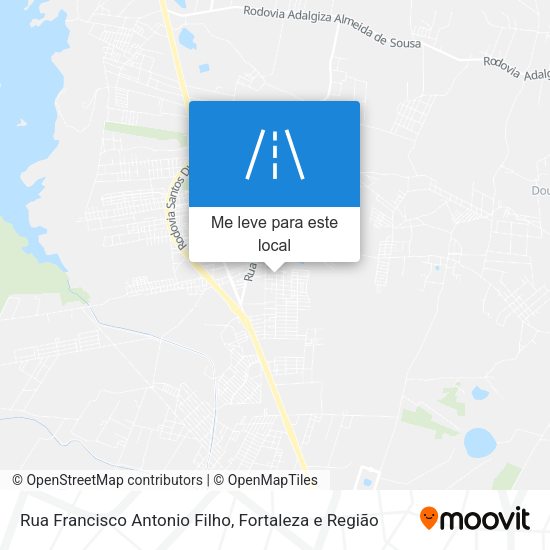 Rua Francisco Antonio Filho mapa