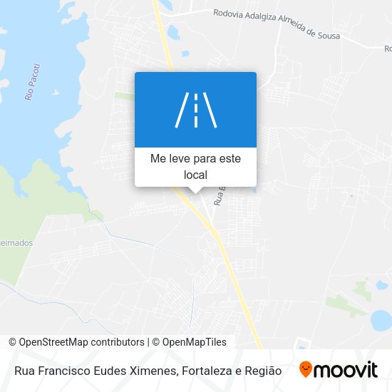 Rua Francisco Eudes Ximenes mapa