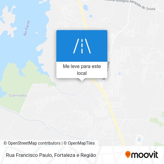 Rua Francisco Paulo mapa