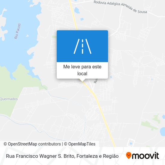 Rua Francisco Wagner S. Brito mapa