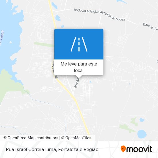 Rua Israel Correia Lima mapa