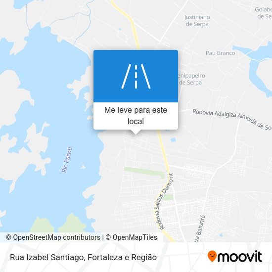 Rua Izabel Santiago mapa