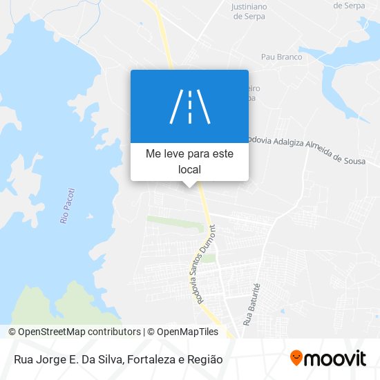 Rua Jorge E. Da Silva mapa